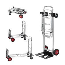 2-in-1 Foldable Hand Truck, 400lb Aluminum Moving Dolly Cart