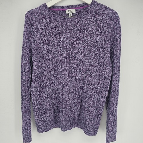 Womens Kim Rogers Purple Pullover Sweater Size L Cotton - Picture 1 of 7