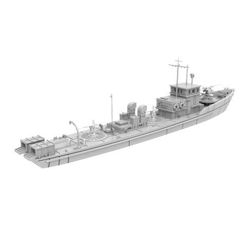RHWS700003 1/700 Military Model Kit Waterline IJN Type 5 Wooden Submarine Chaser - Picture 3 of 3