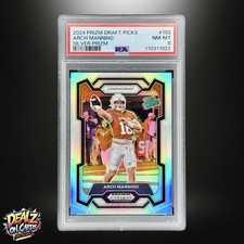 2024 PRIZM DRAFT PICKS ARCH MANNING RATED PROSPECTS SILVER PRIZM PSA 8