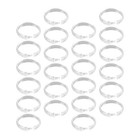 60 Pcs Plastic Shower Curtain Rings Decorative Hanging Bathroom Hooks