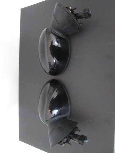 2002-2006 MINI COOPER (PAIR) POWER MIRROR OEM JET BLACK 668  3-Wire R50 R52 R53 - Picture 1 of 13