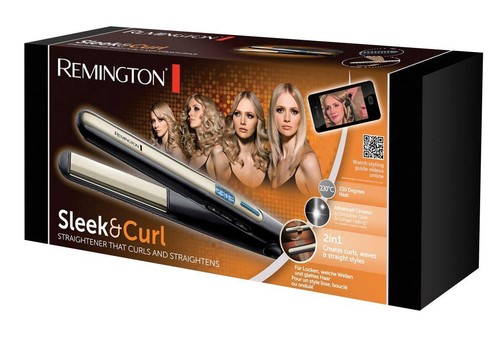 REMINGTON Haarglätter Glätteisen S6500 sleek & curl Smart LCD-Anzeige Keramik - Bild 4 von 4