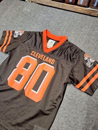 NFL Cleveland Browns Boys Football Jersey Dawg Pound #80 Landry Size MED 10/12 - Picture 3 of 10