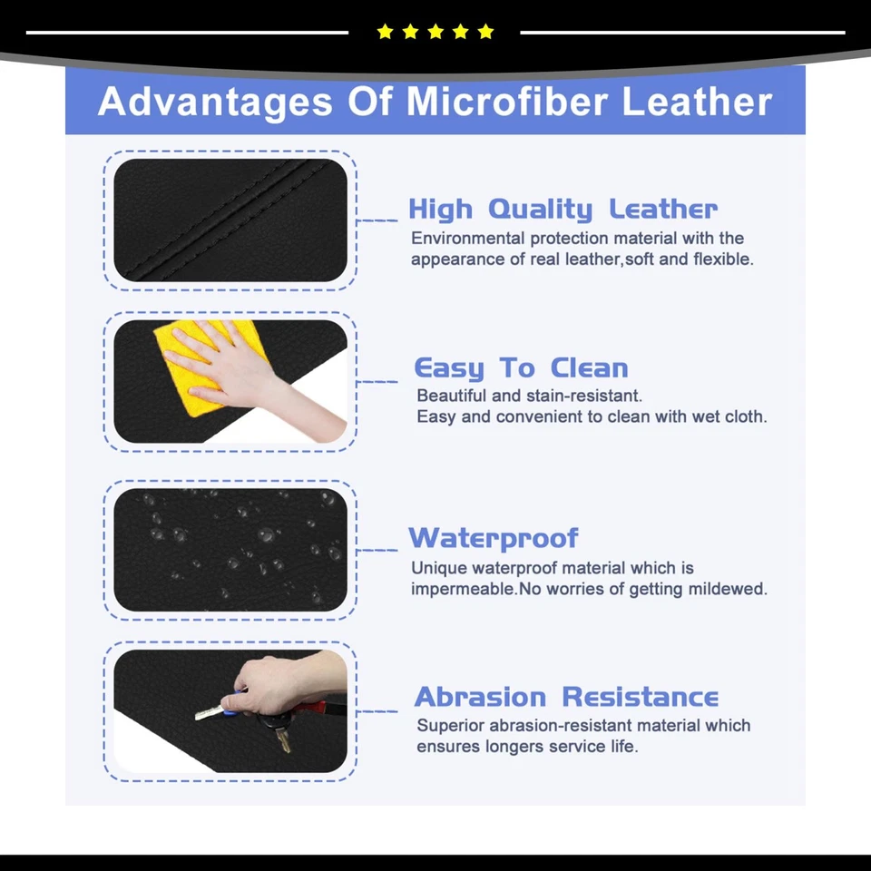 Pieza de 2 cubiertas de reposabrazos de panel de puerta delantera de coche negro ajuste para Honda CR-V 2007-2012 Foto 3 de 4