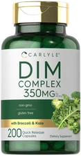 DIM Supplement Complex | 350mg | 200 Capsules | Vegetarian | by Carlyle