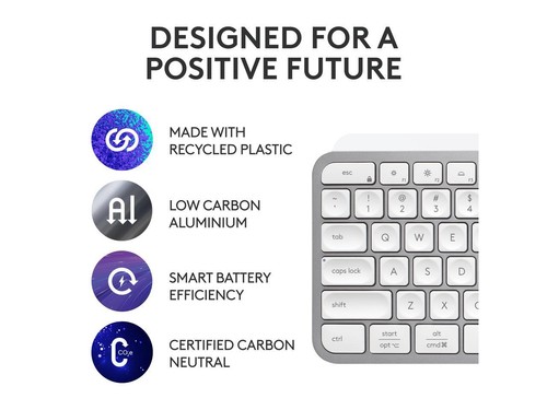 Logitech MX Keys S Wireless Keyboard, Low Profile, Fluid Precise Quiet Typing, - 第 5/5 張圖片