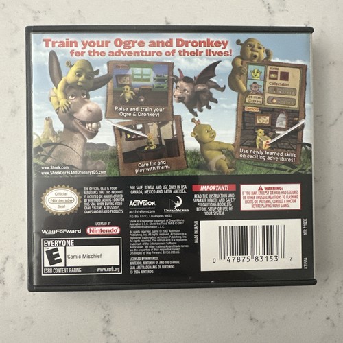 Shrek Ogres & Dronkey Nintendo DS Complete Set, Authentic - Picture 6 of 6