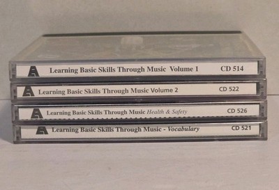 Learning Basic Skills Through Music For Children 4 CD Lot By Hap Palmer