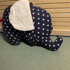 Handmade Stuffed Elephant Statue Night