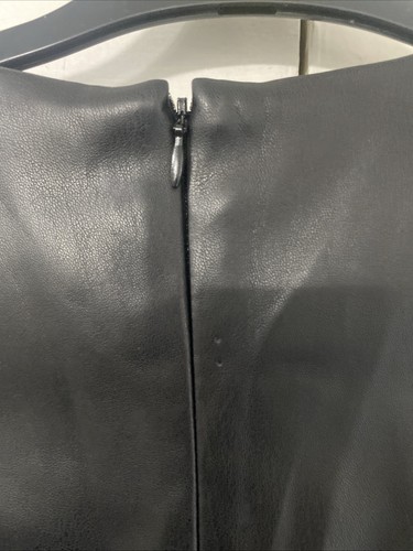 Zara Ladies Dress Size Large Black Fix Leather BNWT RRP £29.99 - Picture 6 of 8