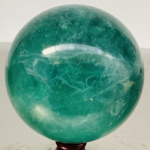 4360G Natural green fluorite Quartz Sphere Crystal Energy Ball Reiki Healing