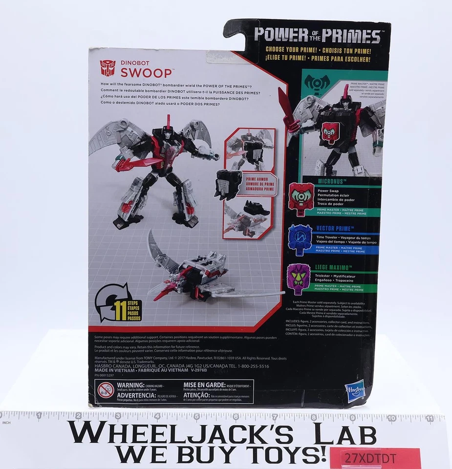 Dinobot Swoop Transformers Power of the Primes 2017 Hasbro Figure NEW SEALED - Image 3 of 4