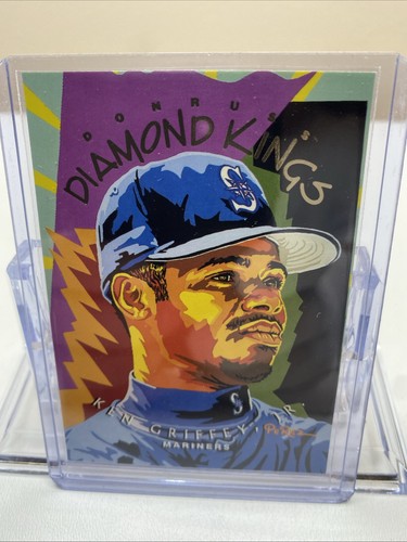 1995 Donruss DIAMOND KINGS #DK-27 Ken Griffey Jr HOF RARE DICK PEREZ ART INSERT