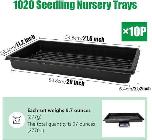 10 Stück 1020 Schalen, extra dick strapazierfähig Saatgut ab 10er Pack ohne Löcher - Bild 6 von 7