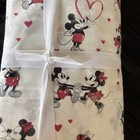 Pottery Barn Kids Mickey Mouse Valentine Hearts TWIN Percale Sheet Set * Read*