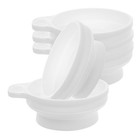  5 Stück Silikon-Trichter, faltbarer Küchentrichter zum Umfüllen von Ölen,