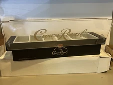 Crown Royal Whiskey Bar Caddy Fruit Tray/Caddy Condiment Garnish Black Clear New