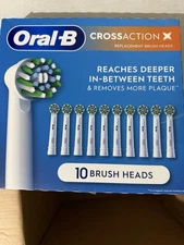 Oral-B CrossAction Replacement Brush Heads with Bacterial Protection (10-Count)