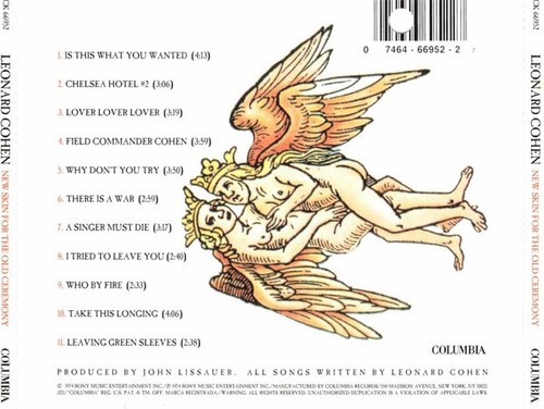 Leonard Cohen - New Skin For The Old Ceremony CD, ex-Tucker Martine's collection - Imagen 8 de 10