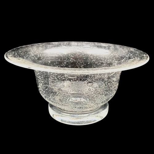 Southern Living at Home Tiny Bubbles 8" Footed Centerpiece Clear Glass Bowl - Picture 12 of 12