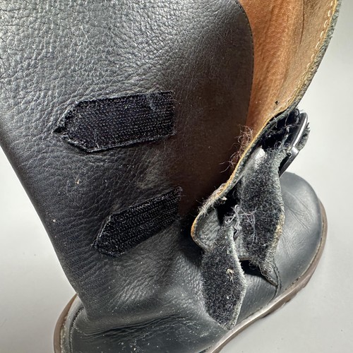 Dr. Martens Stiefel Jugend Größe 4 schwarz Leder doppelte Schnalle Engineer J1036999 - Bild 11 von 11