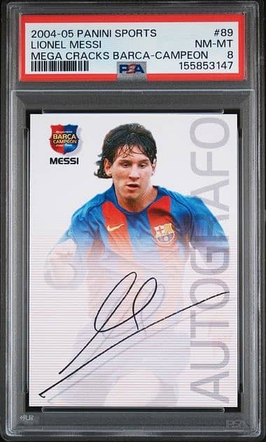 2004-05 Panini Sports Mega Cracks Barca Campeon #89 Lionel Messi Rookie Car