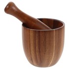 1 Set Stößel und Mörser Set Knoblauch Gewürzmischung Grinder Crusher Holz