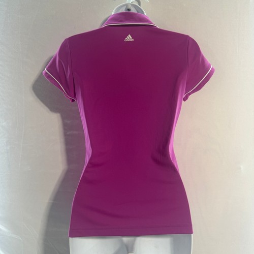 Adidas Golf Poloshirt Damen Small Pink - Climalite Performance Activewear Top - Bild 4 von 9