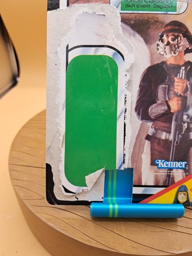 De colección 1983 Kenner Star Wars ROTJ 65 Cardback Lando Calrissian Skiff Guard - Imagen 3 de 10