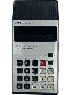 Vintage APF Mark 51 Scientific Calculator Battery Operated with Case 6193