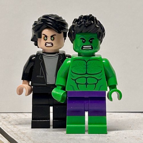 Lego Marvel Bruce Banner Minifigure 76247 Hulk Avengers Super Heroes Lot 2 - Picture 1 of 9