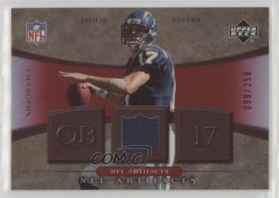 2007 Upper Deck Artifacts NFL Artifacts Red 99/250 Philip Rivers #NFL-PR 0v1