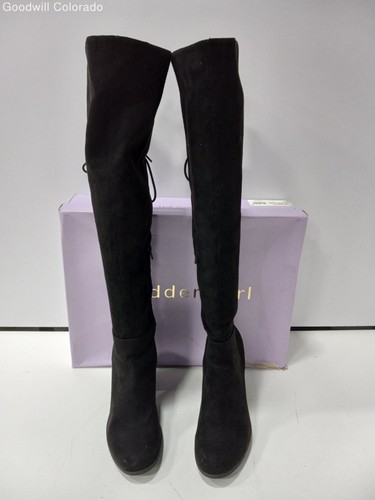 women's black madden boots size 8 in box