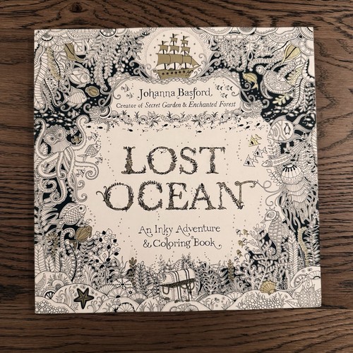 Lost Ocean: An Inky Adventure & Coloring Book By J. Basford - FIRST EDITION 2015 - Imagen 2 de 16