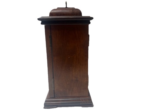 Ridgeway Franz Hermle WESTMINSTER Chime Key Wind OAK Wood Mantel Clock! WORKS! - Picture 7 of 14