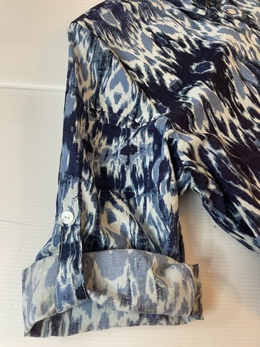 Ro’s Garden Tyla Short Dress In Blue Ikat Size XL - Picture 10 of 11