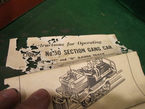 ORIGINAL EMPTY BOX FOR LIONEL 50 gang car - POSTWAR - NR - Picture 11 of 16