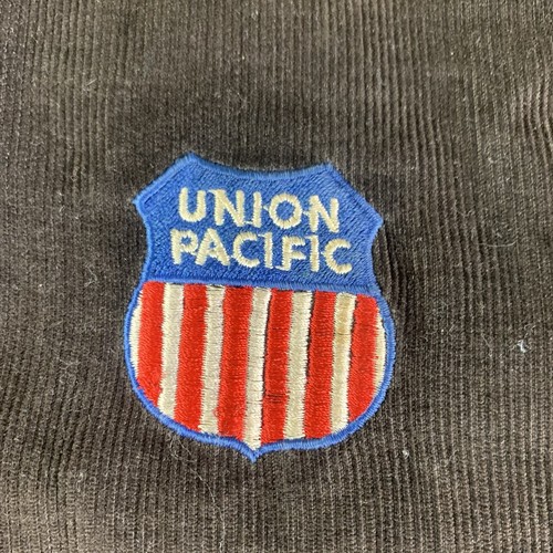 Vintage Union Pacific Railroad Jacke Herren XXL Braun Cord Stickerei Made in USA - Bild 4 von 11