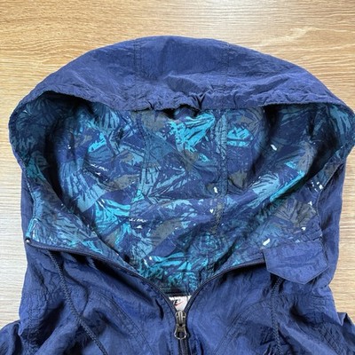 Nike Vintage Windbreaker Jacket Men's L Blue Pullover Hooded 90s