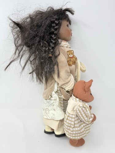 Friends Doll Collection Afroamerikanische Porzellanpuppe 15 Zoll selten - Bild 10 von 16