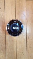 Google NEST 1st Generation Learning Programmable Thermostat Silver Good Working