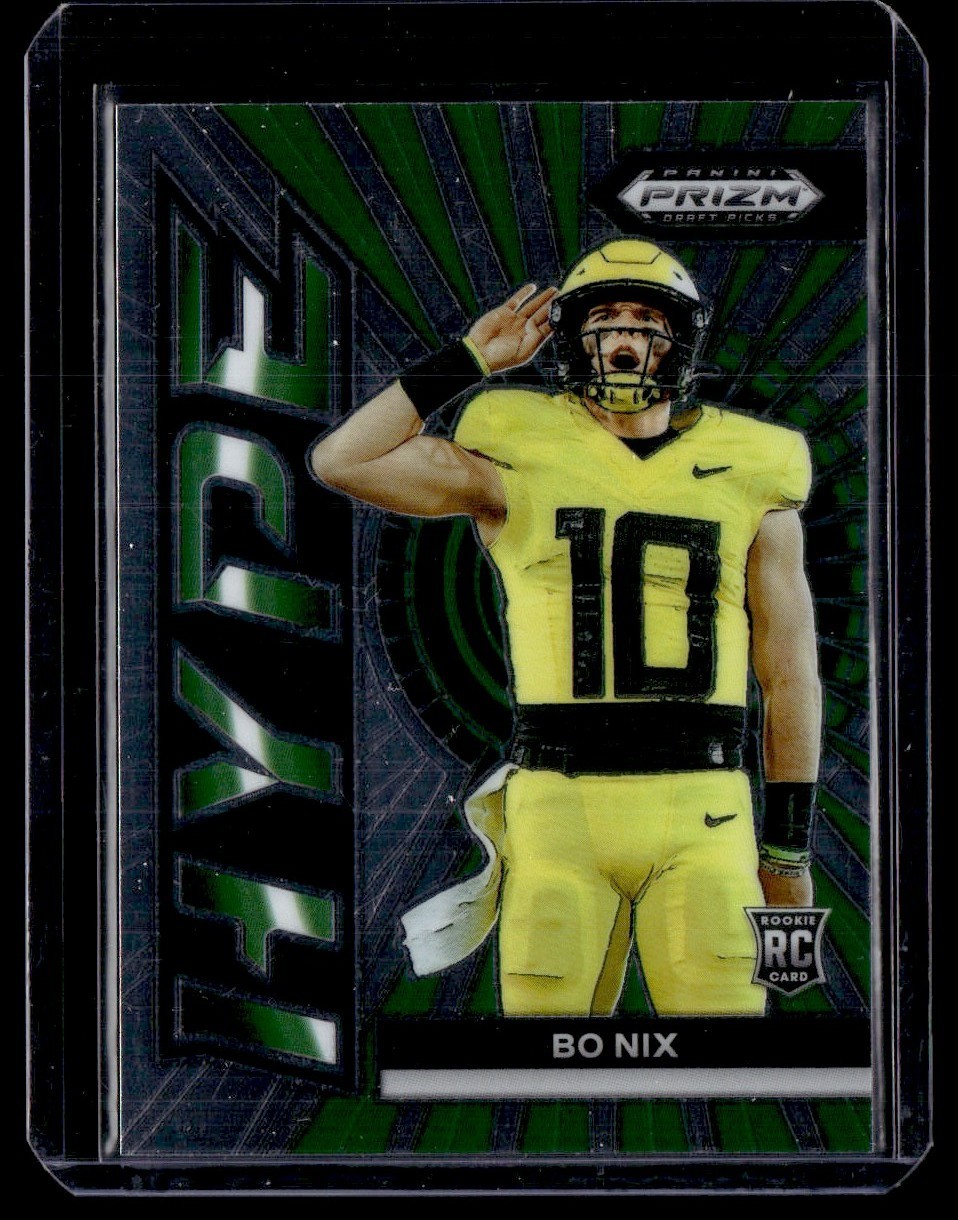 2024 Panini Prizm Draft Picks Hype Rookie Bo Nix #HP-BN