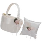  Handwoven Rustic Flower Basket Girl Small Wedding Pillows for Ceremony