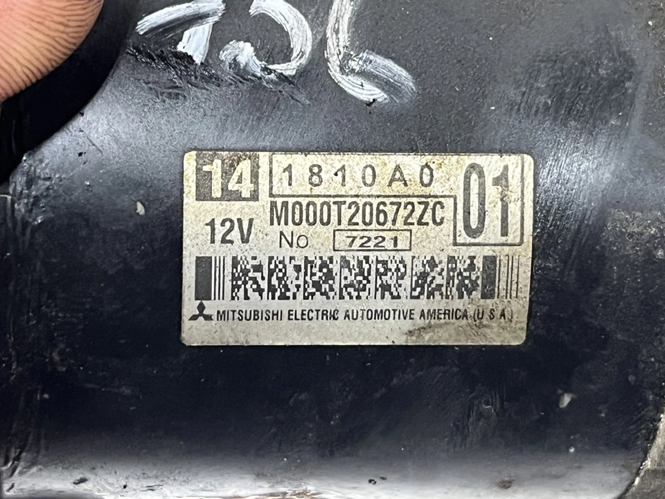 Motor de arranque Mitsubishi Eclipse 2007 2,4 L Foto 3 de 3