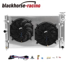 3 Row Radiator+Shroud Fan Relay Kit For 2005-2006 Pontiac GTO 6.0L V8 LS2 AT/MT