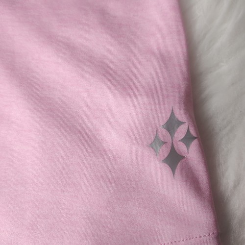 Polo Jofit donna piccola rosa tinta unita senza maniche 1/4 zip golf - Foto 5 di 10
