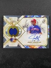2025 Topps Diamond Icons Juan Gonzalez Single Player Relic Auto Patch 05/10 C463