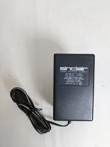 Genuine Sinclair Zx80 Power Supply 9V 0.6A - Tested & Working