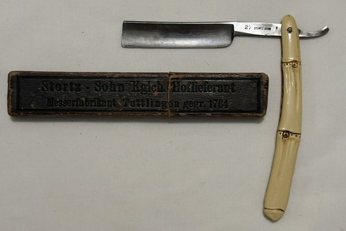 Vintage Stortz & Son Straight Razor 27 With Box